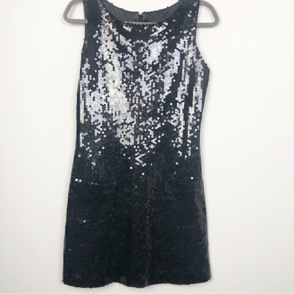 JEANETTE KASTENBERG | VINTAGE Black Fully Sequin Shift Dress Women’s Size 8